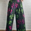 Broek met bandplooien