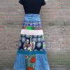 Maxi jeansrok.
