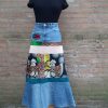 Maxi jeansrok.