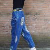 broek TBJV-02 zij Bewerkte jeans