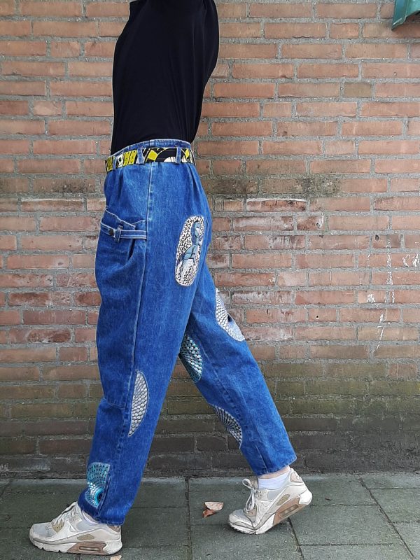 broek TBJV-02 zij Bewerkte jeans