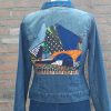 Jeans jas met patchwork