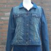 Jeans jas met patchwork