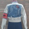 jas TJJ-09 r Jeans jas met applicaties.