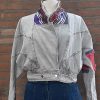 jas TJJ-09 v Jeans jas met applicaties.