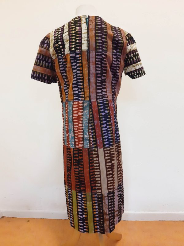 Jurk van patchwork Waxprint