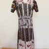 Jurk van patchwork Waxprint